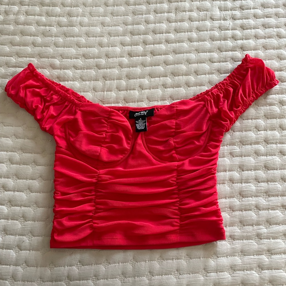 Vibrant Crop top Shirt!! Off shoulders